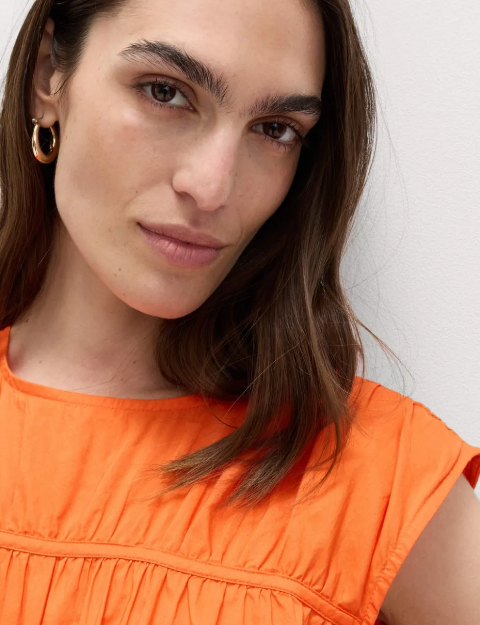 Pure Cotton Tie Detail Mini Waisted Dress
