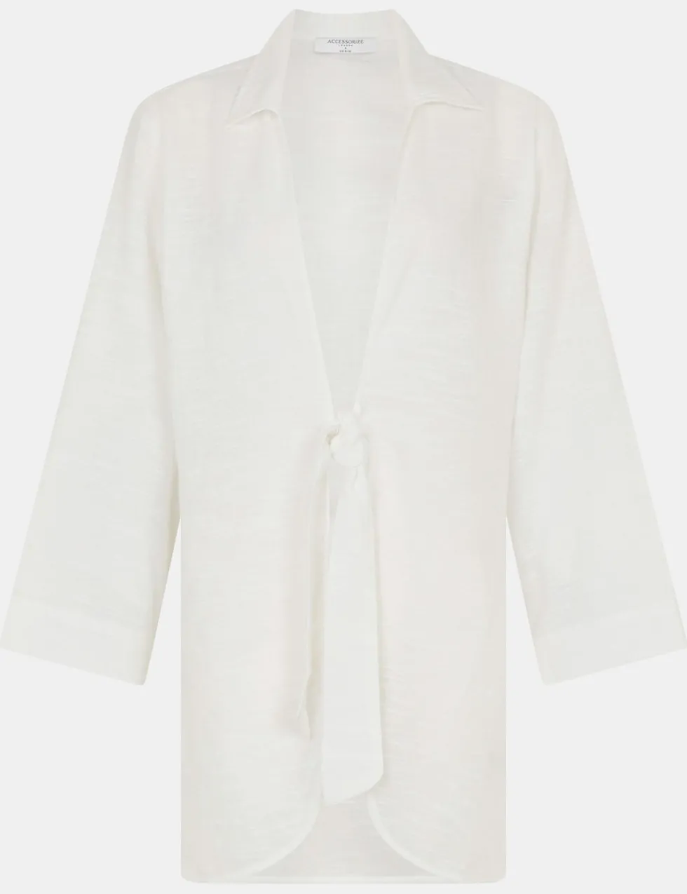 Pure Cotton Tie Front Beach Shirt