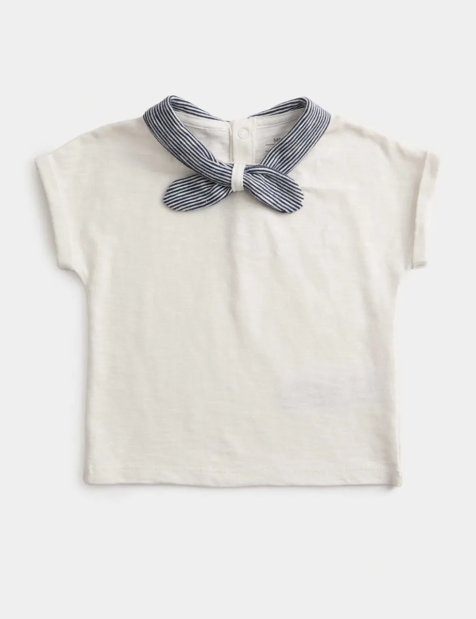 Pure Cotton Tie Neck T-Shirt (0 Mths-3 Yrs)