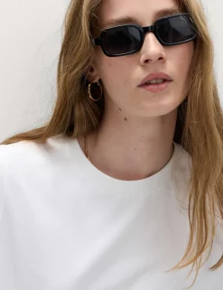 Pure Cotton Tie Waist T-Shirt