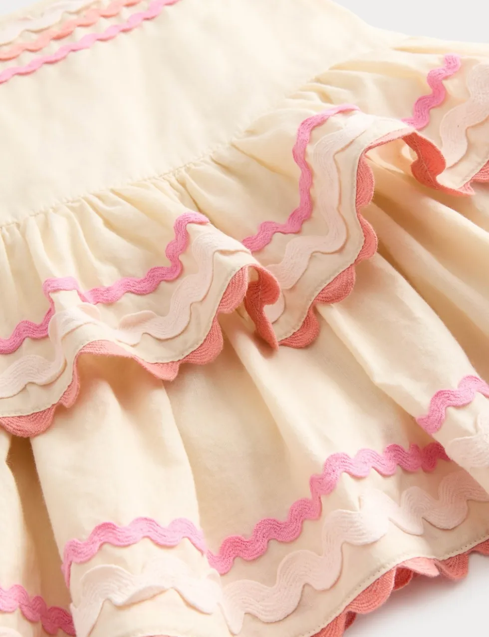 Pure Cotton Tiered Frill Dress (0-5 Yrs)
