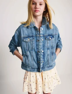 Pure Cotton Tiered Skirt (6-16 Yrs)