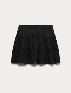Pure Cotton Tiered Skirt (6-16 Yrs)