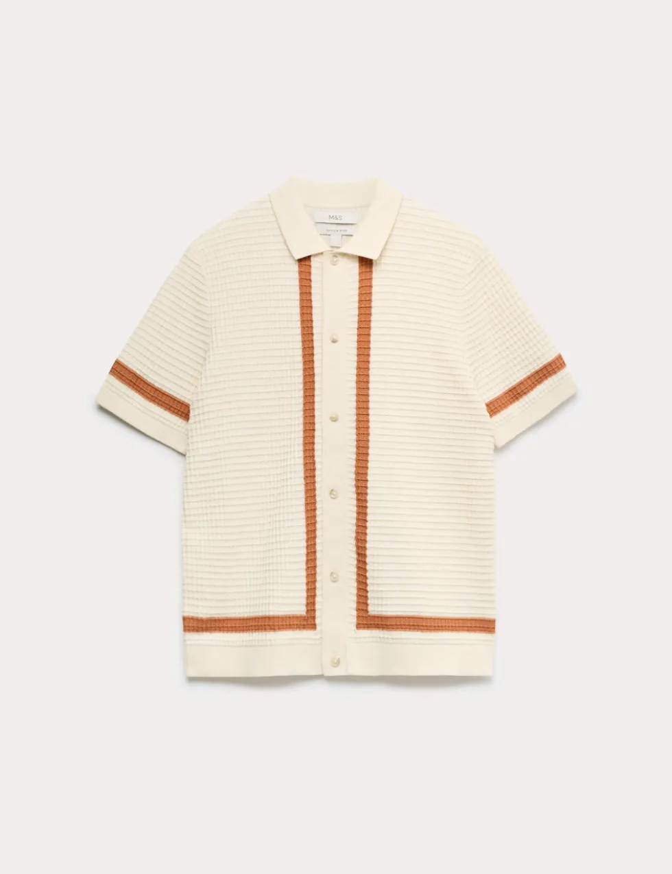 Pure Cotton Tipped Knitted Polo Shirt