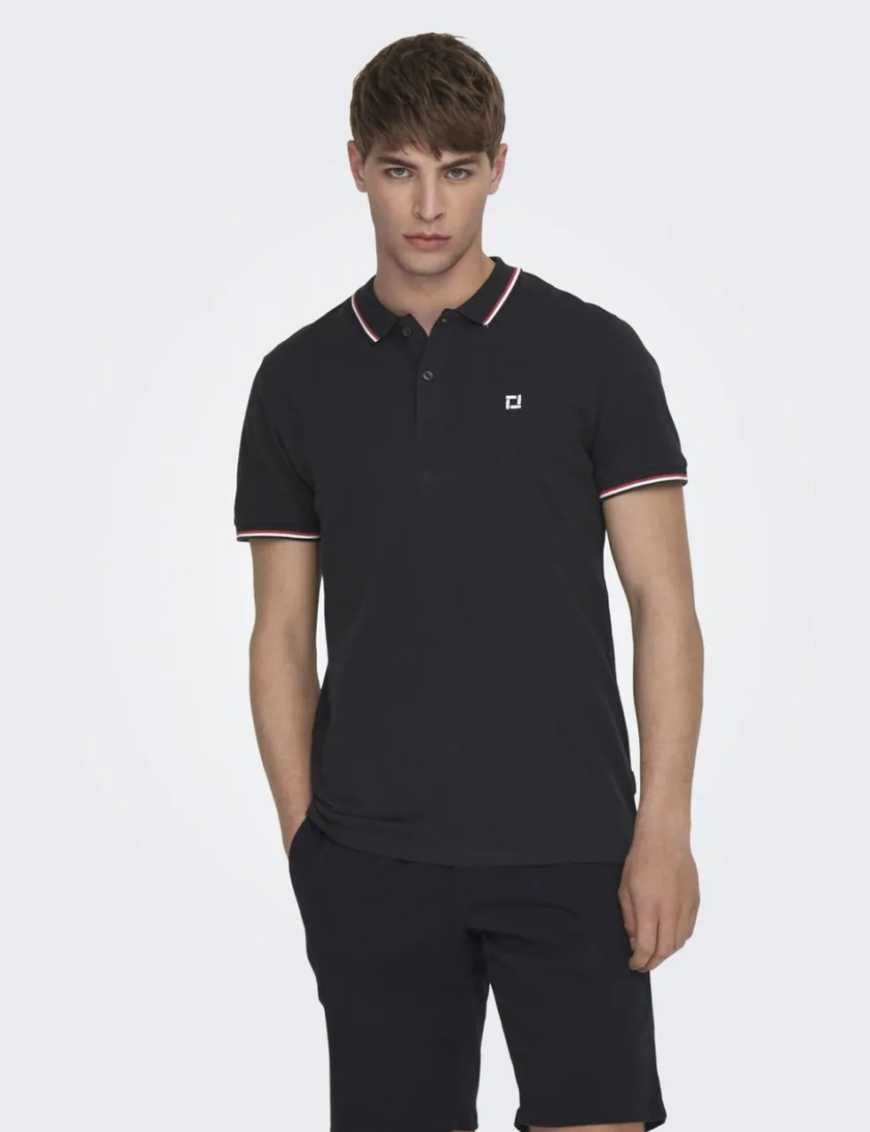 Pure Cotton Tipped Polo Shirt