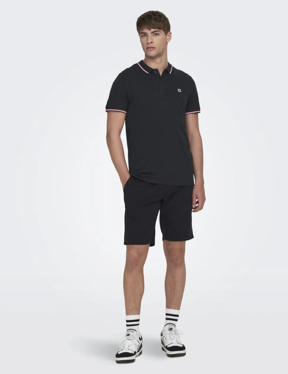 Pure Cotton Tipped Polo Shirt
