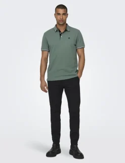 Pure Cotton Tipped Polo Shirt
