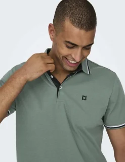 Pure Cotton Tipped Polo Shirt