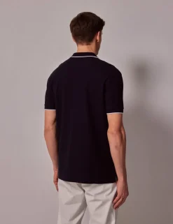 Pure Cotton Tipped Polo Shirt