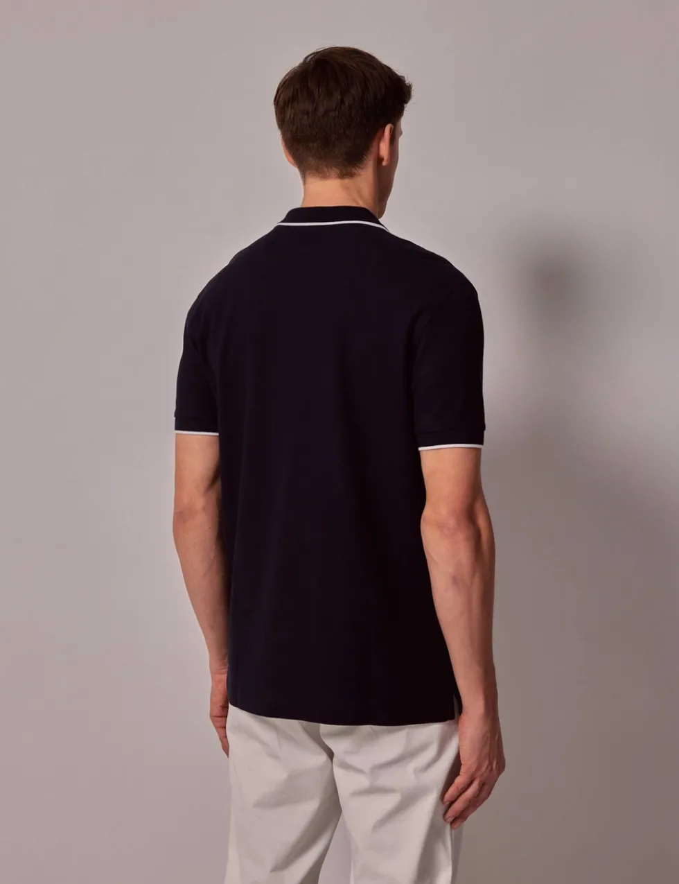 Pure Cotton Tipped Polo Shirt