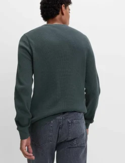 Pure Cotton 2-Tone Waffle Sweatshirt