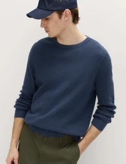 Pure Cotton 2-Tone Waffle Sweatshirt