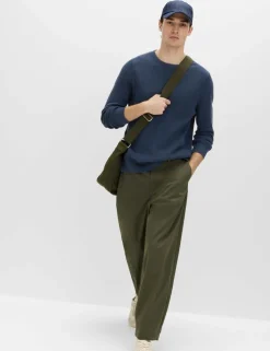 Pure Cotton 2-Tone Waffle Sweatshirt