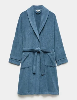 Pure Cotton Towelling Dressing Gown