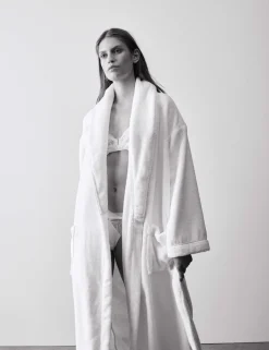 Pure Cotton Towelling Dressing Gown