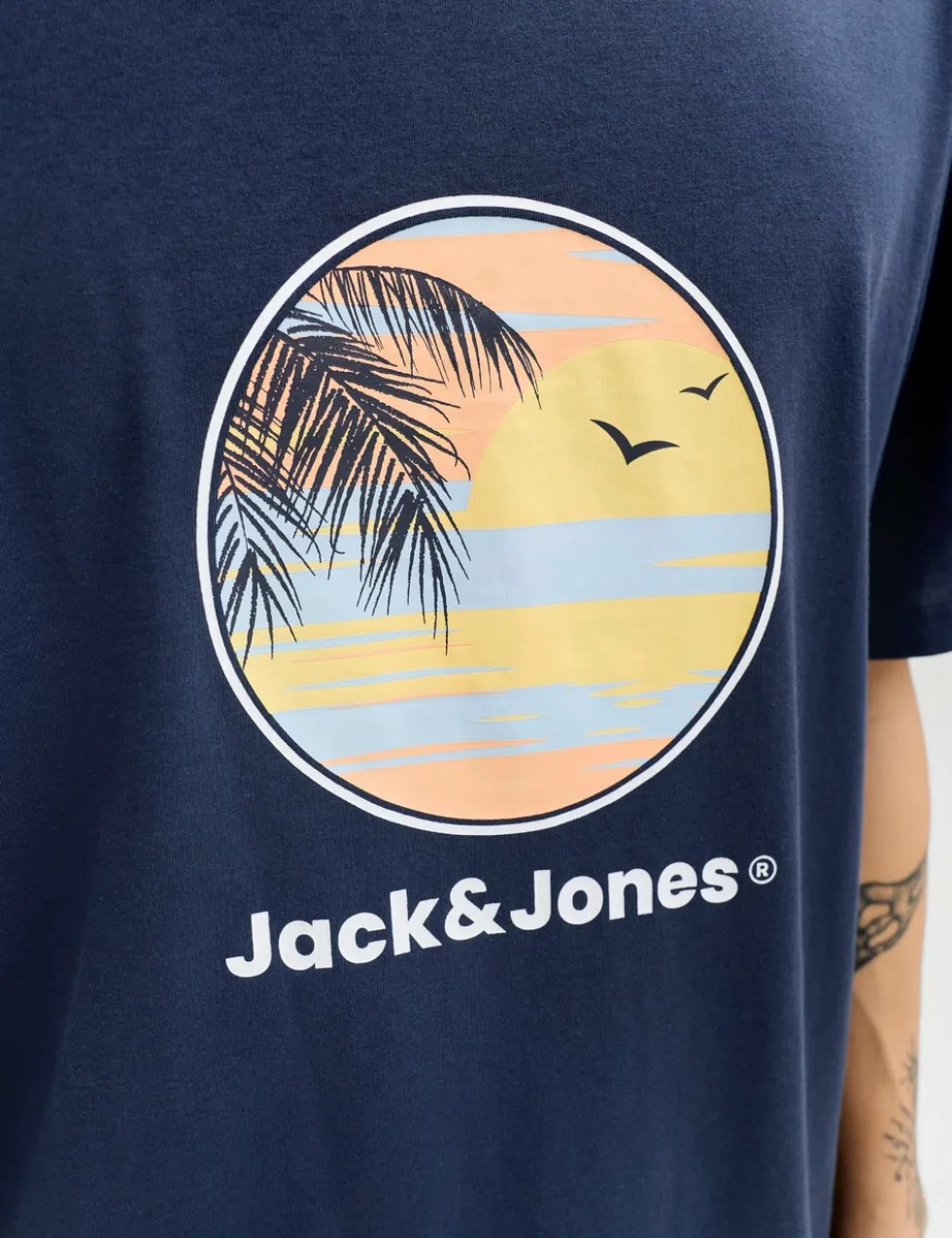 Pure Cotton Tropical Graphic T-Shirt