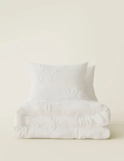 Pure Cotton Tufted Floral Bedding Set