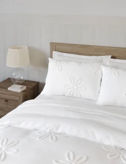 Pure Cotton Tufted Floral Bedding Set