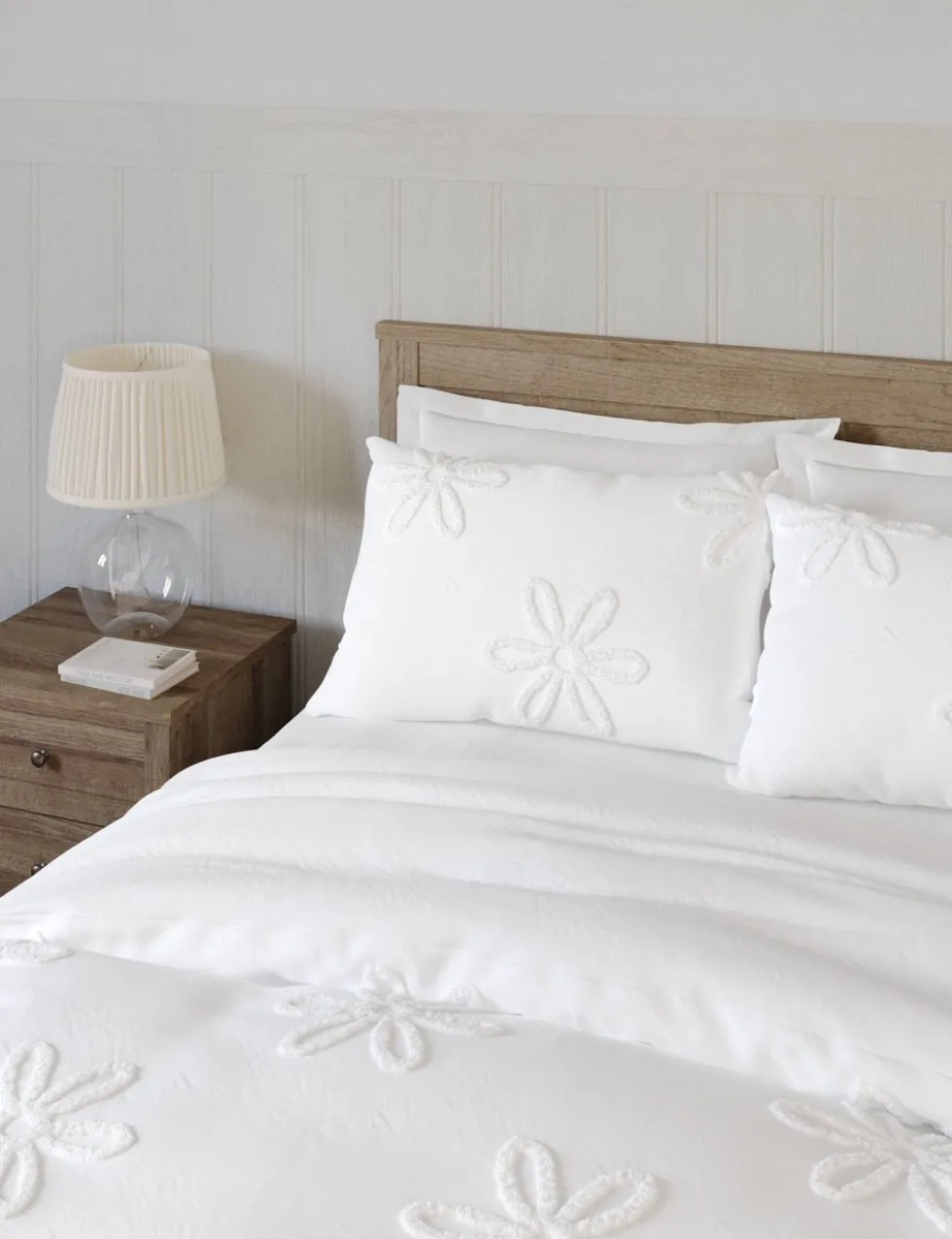 Pure Cotton Tufted Floral Bedding Set