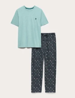 Pure Cotton Turtle Print Pyjama Set