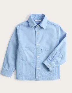Pure Cotton Twill Overshirt (2-8 Yrs)