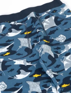 Pure Cotton Underwater Print Joggers (1-10 Yrs)