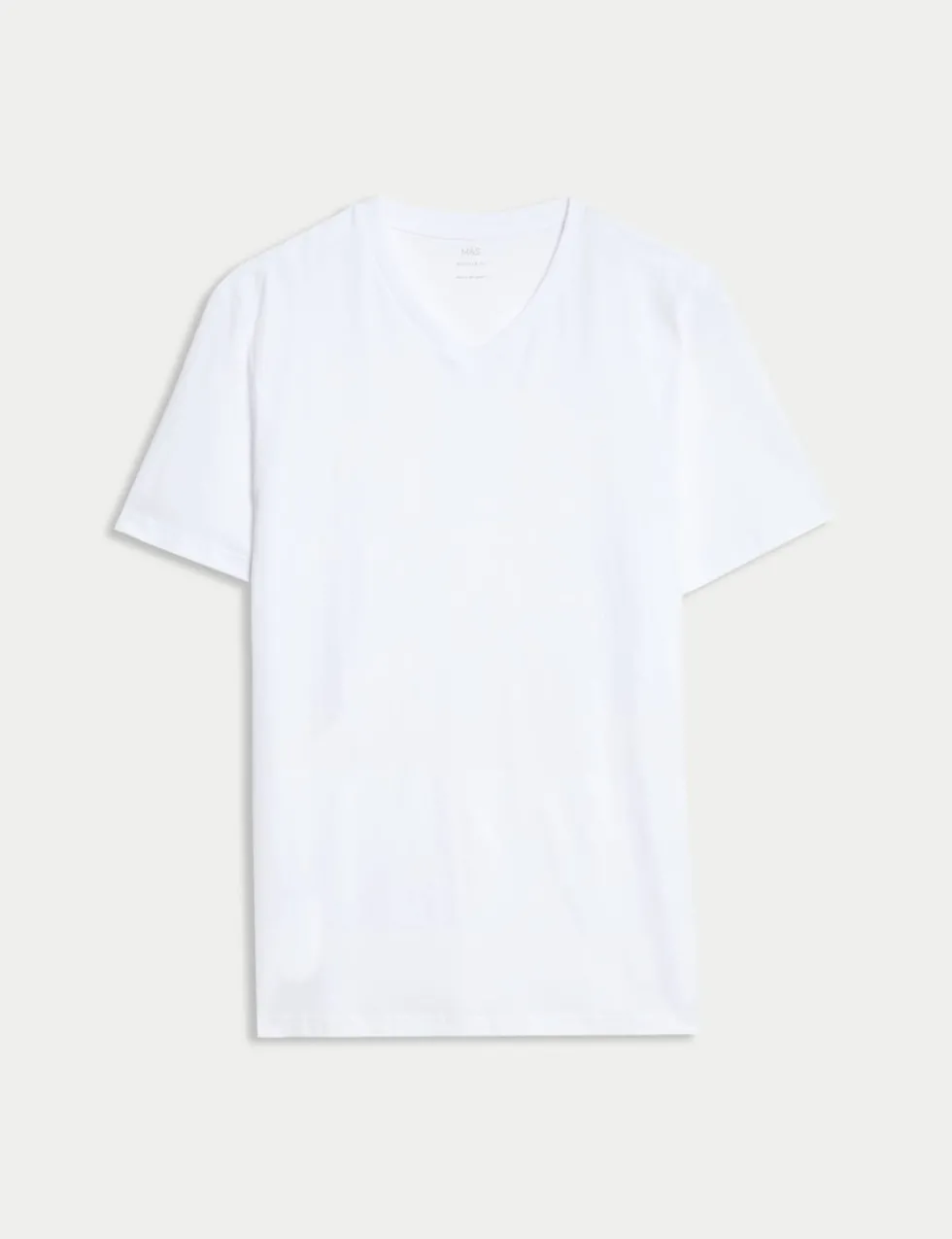 Pure Cotton V Neck T-Shirt