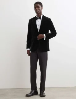 Pure Cotton Velvet Blazer