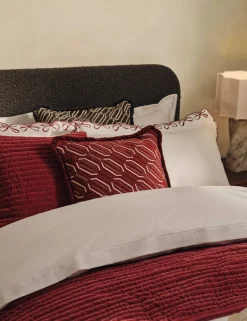 Pure Cotton Velvet Narrow Stripe Bedspread
