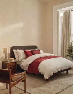 Pure Cotton Velvet Narrow Stripe Bedspread