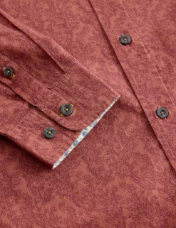 Pure Cotton Vine Print Shirt