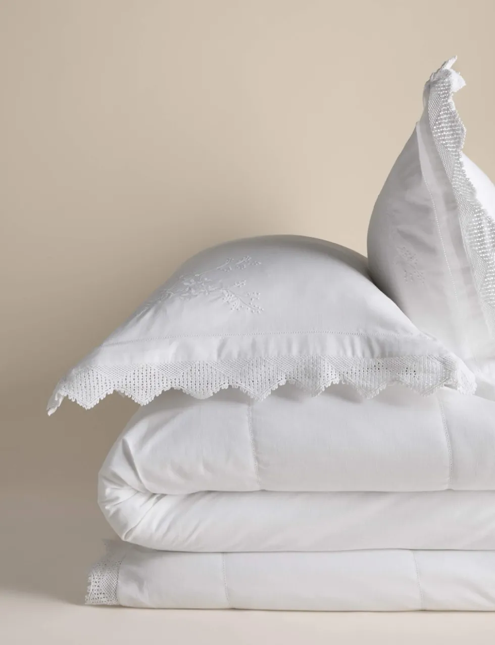 Pure Cotton Vintage Lace Embroidered Bedding Set