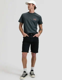 Pure Cotton Vinyl Graphic Crew Neck T-Shirt