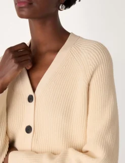 Pure Cotton V-Neck Button Front Cardigan
