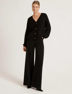 Pure Cotton V-Neck Button Front Cardigan