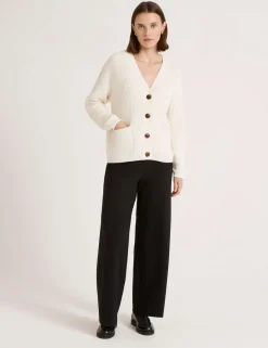 Pure Cotton V-Neck Button Front Cardigan