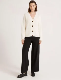 Pure Cotton V-Neck Button Front Cardigan