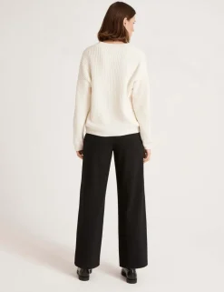Pure Cotton V-Neck Button Front Cardigan