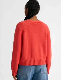 Pure Cotton V-Neck Cardigan