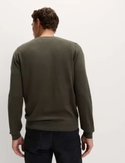 Pure Cotton V-Neck Jumper