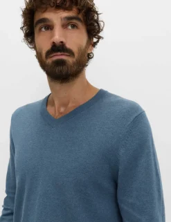 Pure Cotton V-Neck Jumper