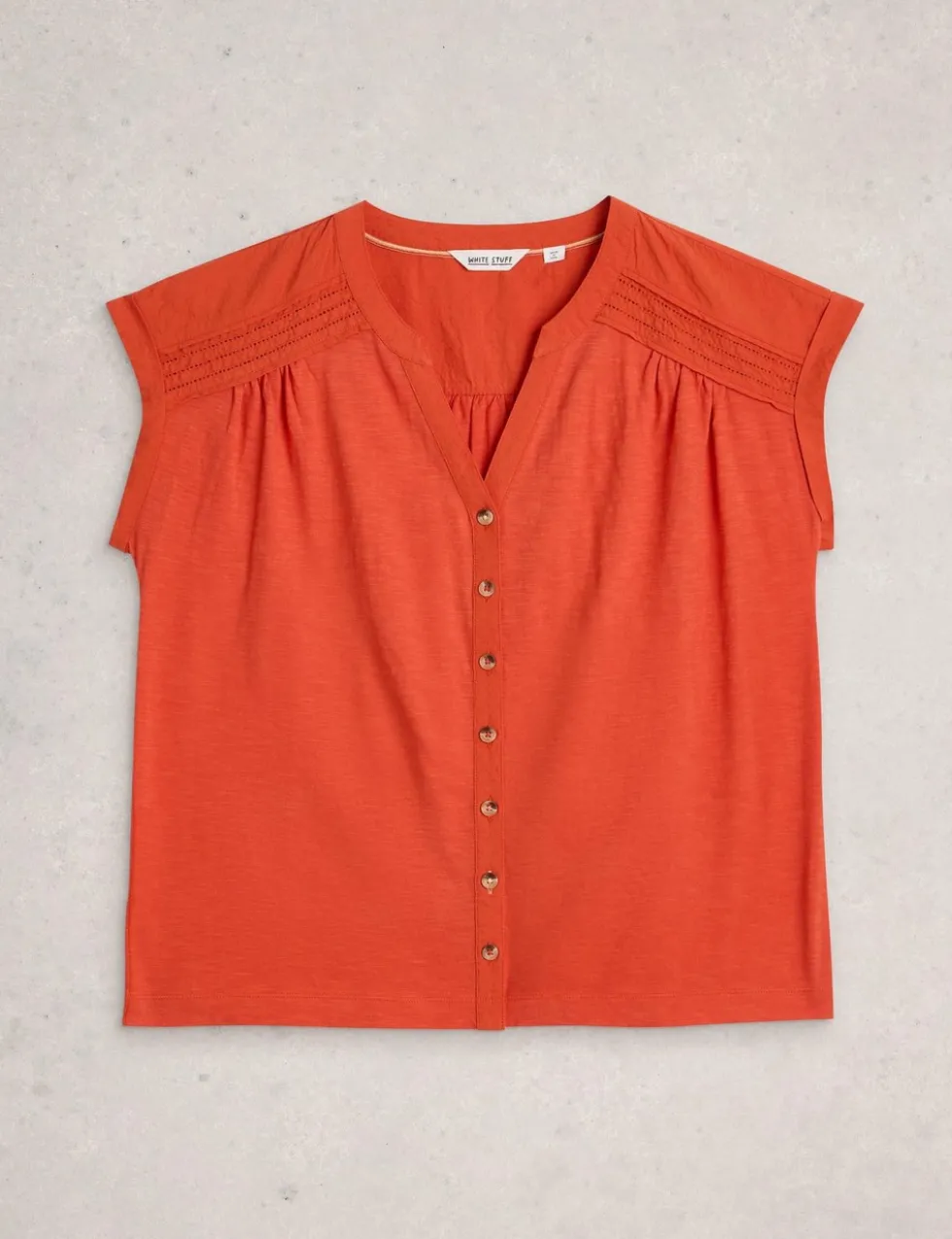 Pure Cotton V-Neck Shirt