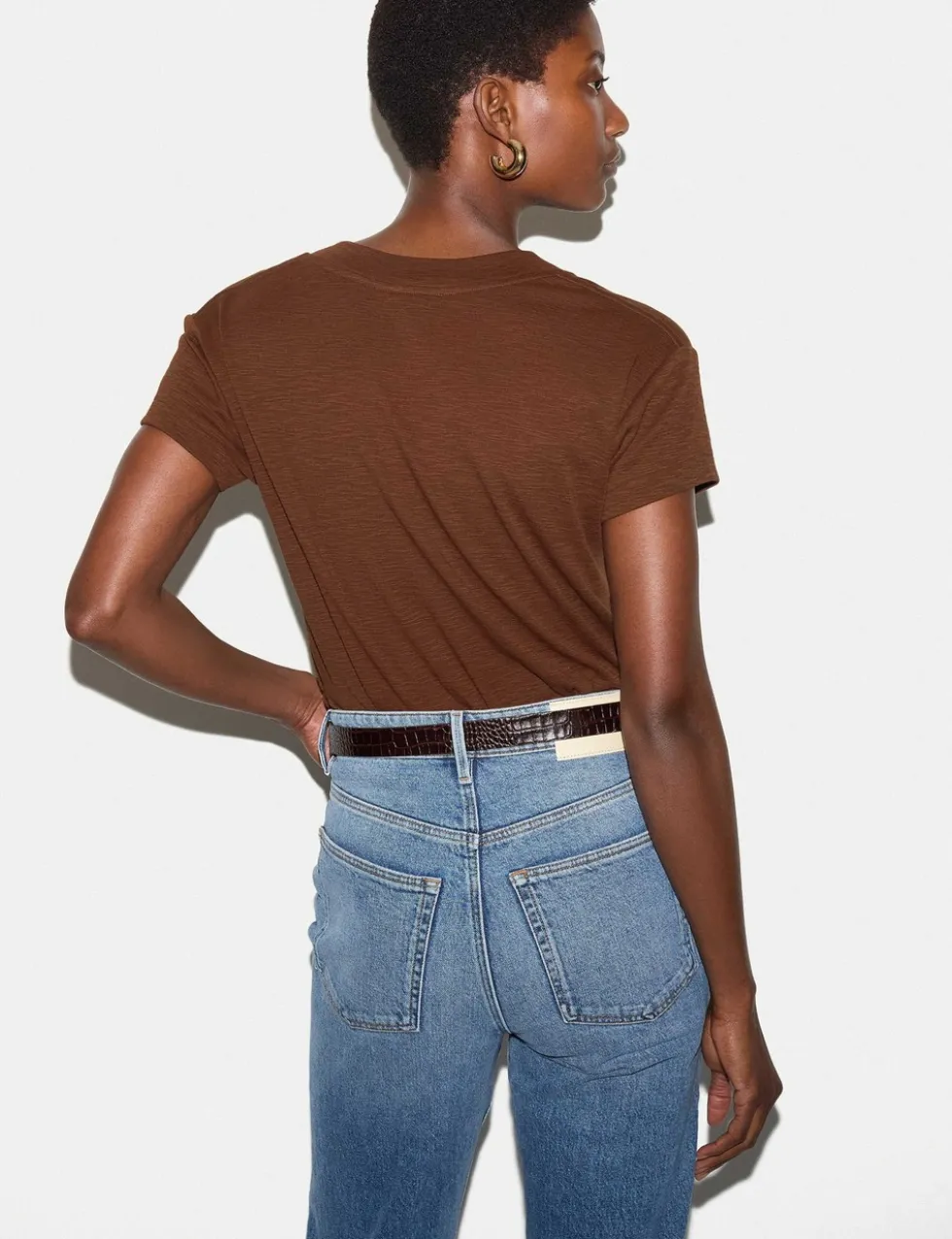 Pure Cotton V-Neck T-Shirt