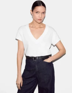 Pure Cotton V-Neck T-Shirt