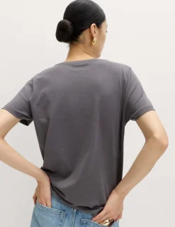 Pure Cotton V-Neck T-Shirt