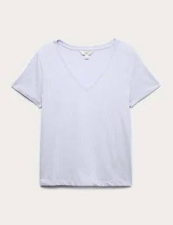 Pure Cotton V-Neck T-Shirt