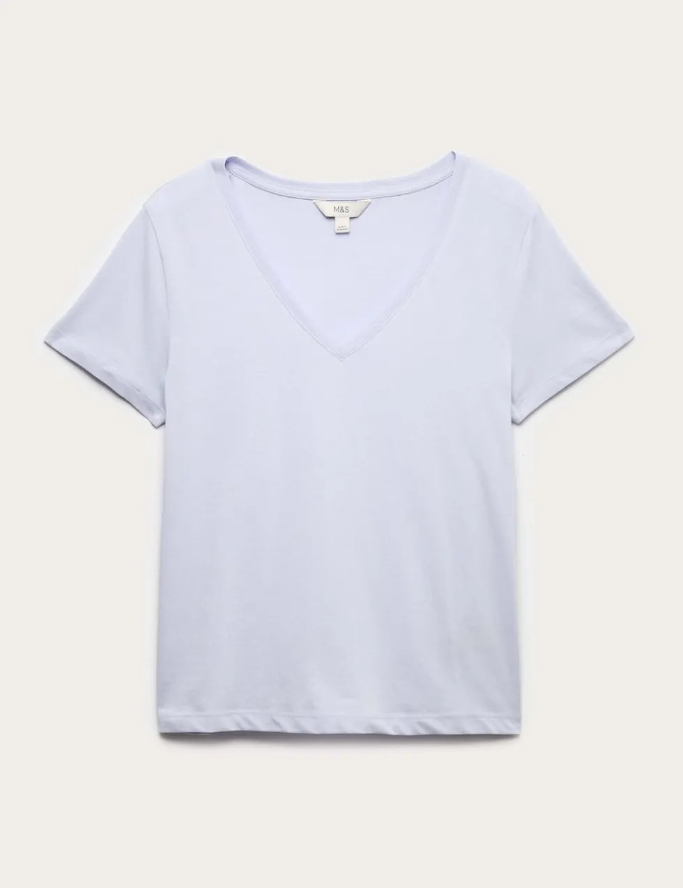 Pure Cotton V-Neck T-Shirt