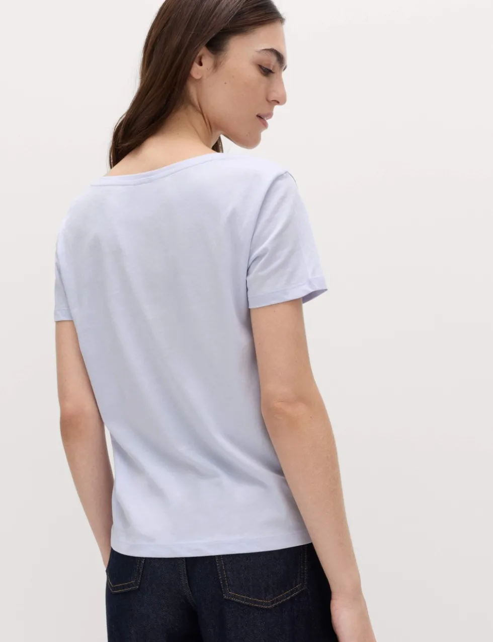 Pure Cotton V-Neck T-Shirt