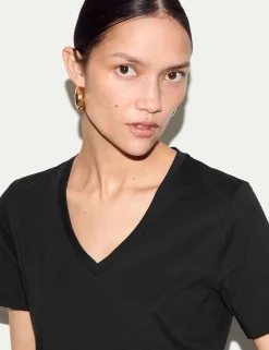 Pure Cotton V-Neck T-Shirt