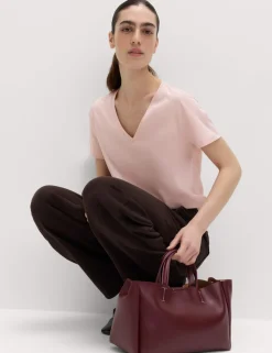 Pure Cotton V-Neck T-Shirt